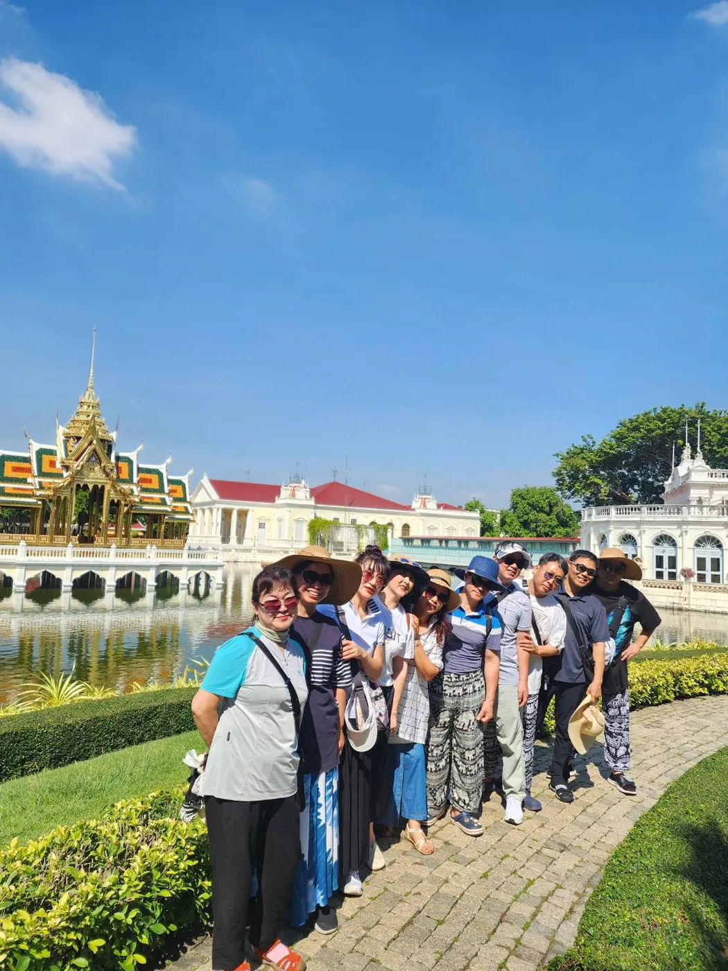 Guests at Bang Pa-In Royal Palace — a trip with OneDD Tour by KrishHoliday
