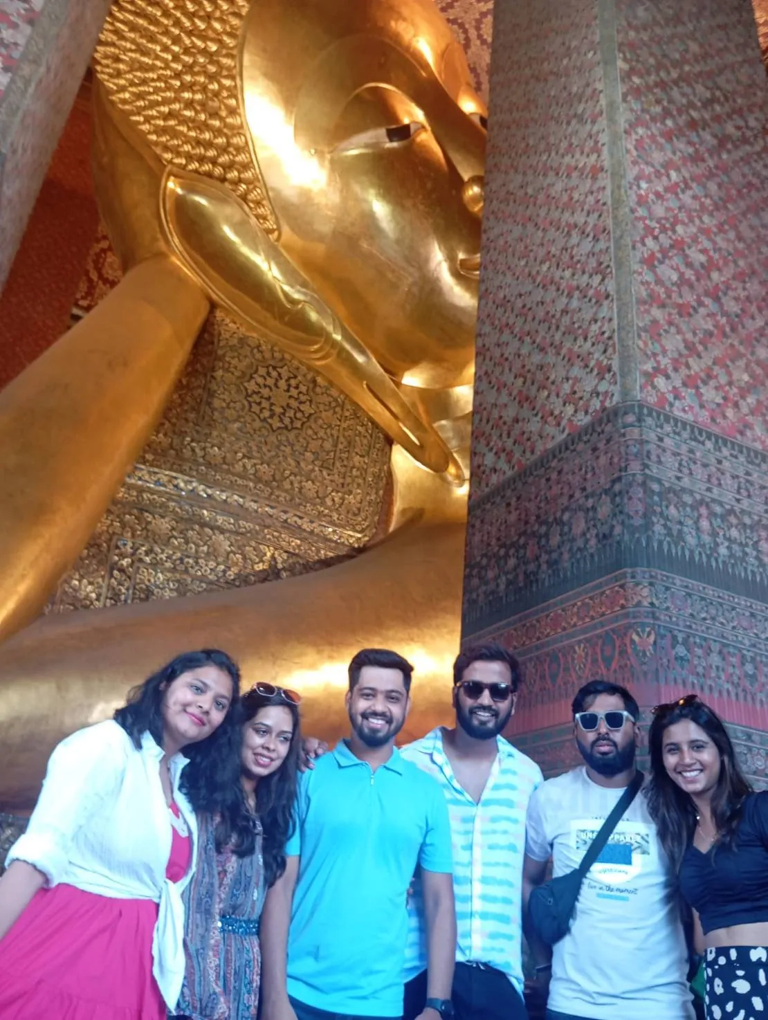 Guests at Wat Pho — a trip with OneDD Tour by KrishHoliday